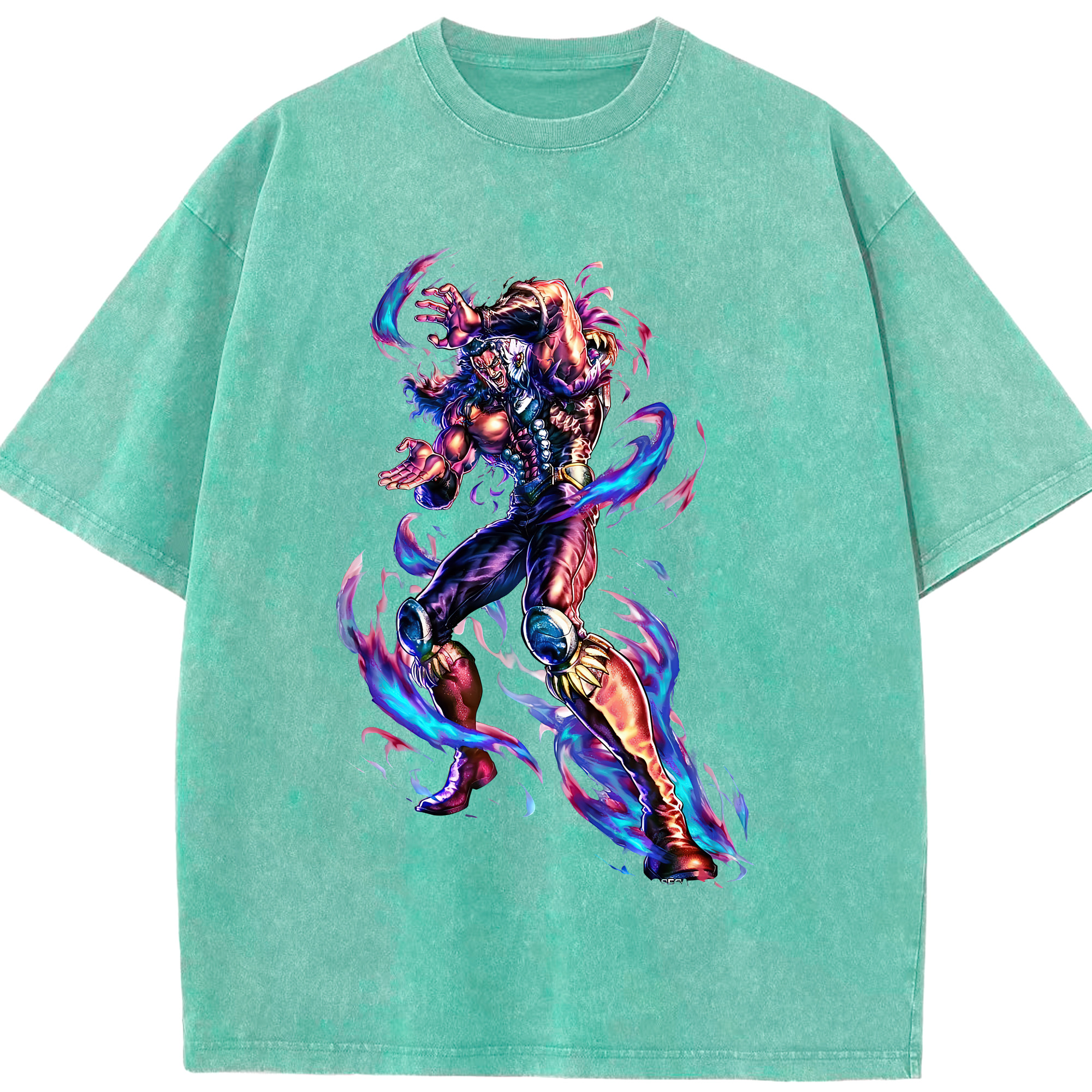 （画像用） 北斗の拳 Fist of the North Star 綿100% ヴィンテージ風 半袖Tシャツ（フロントプリント）
